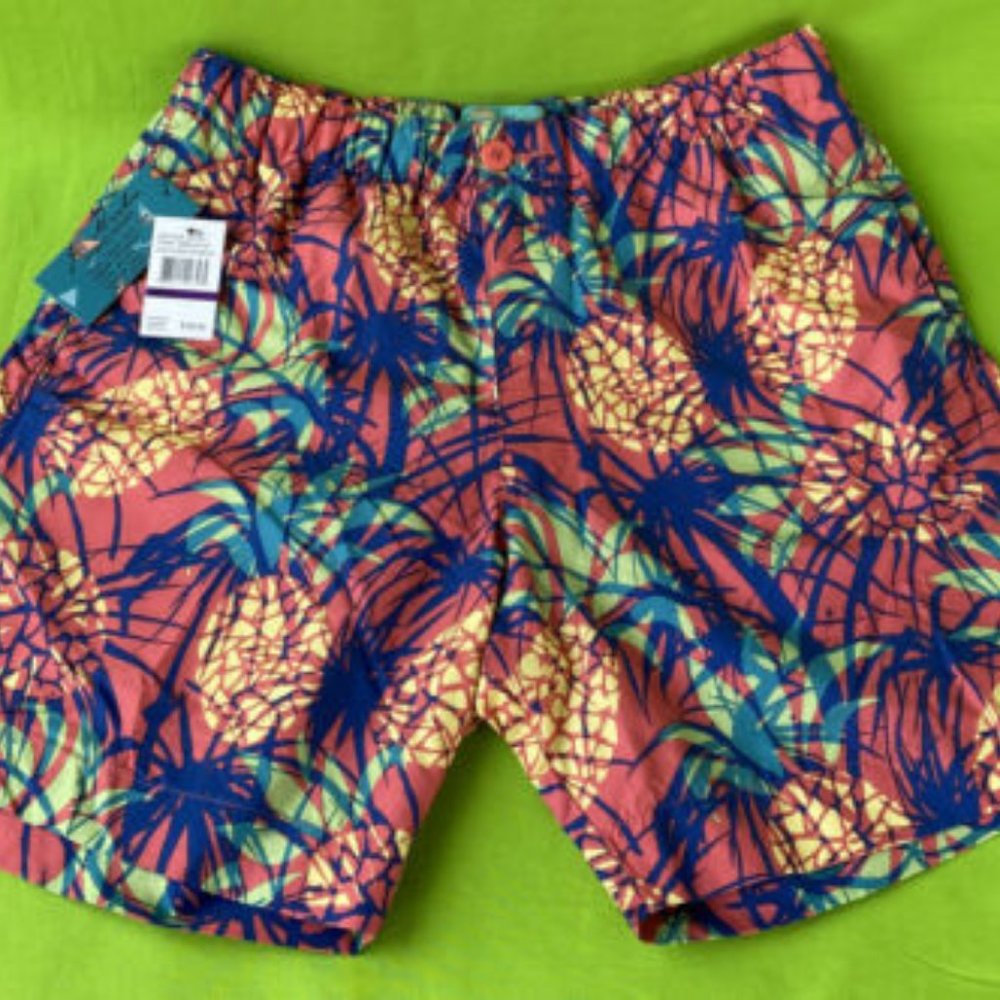 JOE MARLIN HYBRID DRUNKEN PINEAPPLE WATERMELON SWIM TRUNKS